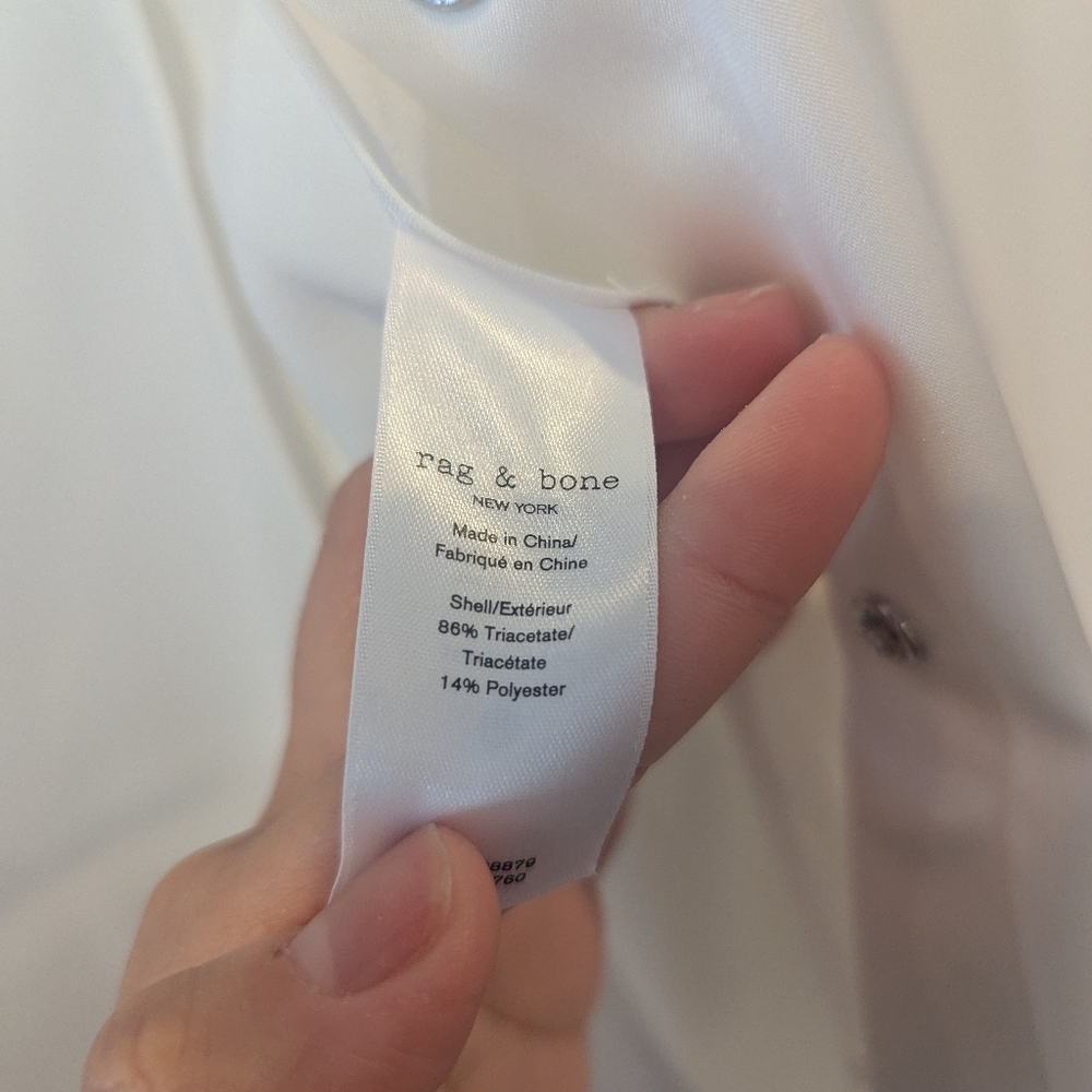 RAG & BONE Antonia satin shirt - Picture 6 of 9
